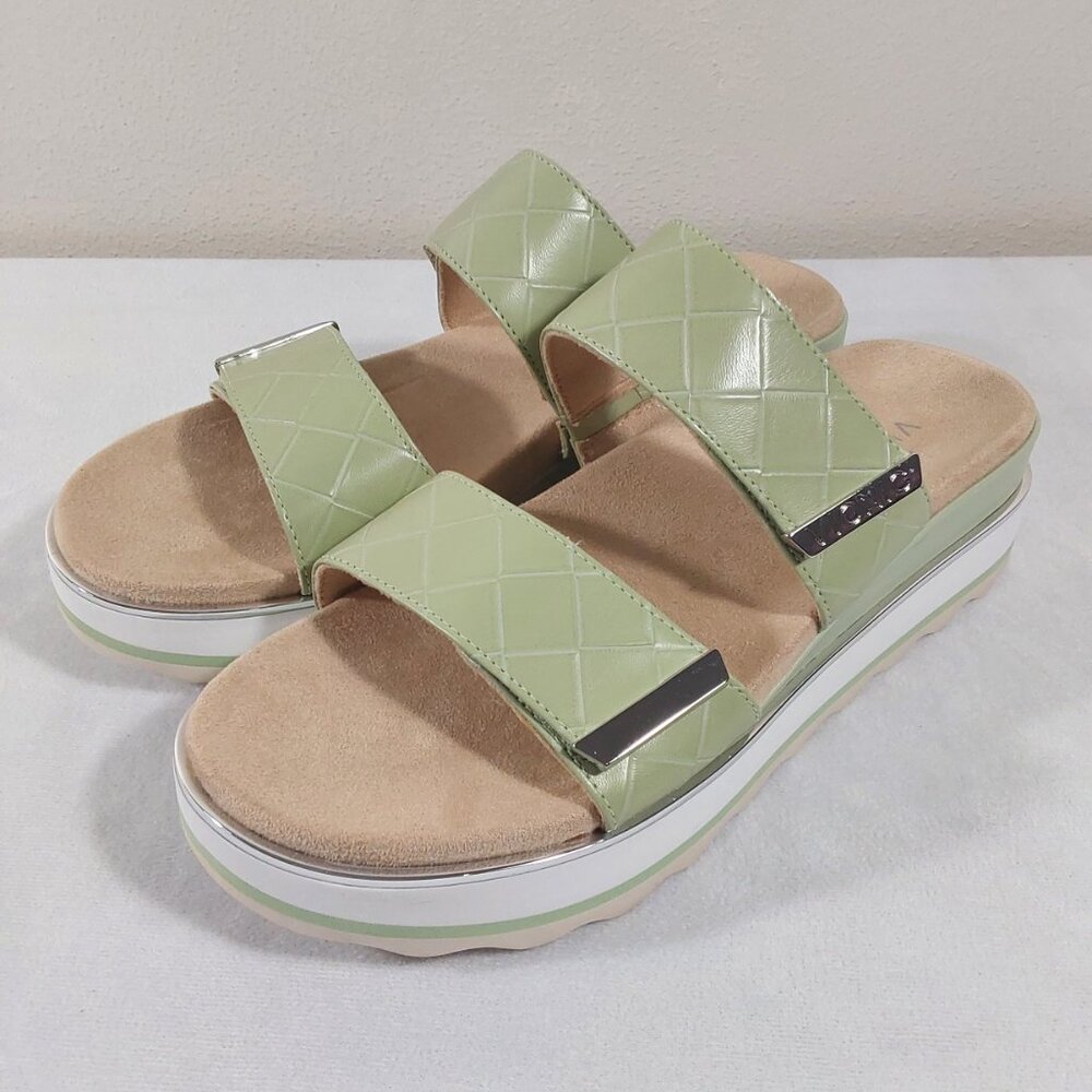 NIB Vionic Brandie Leather Slide Platform Comfort… - image 3